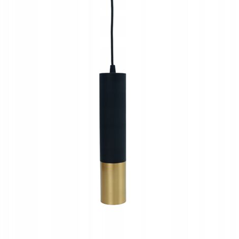 Lámpara colgante SPOT tubo GU10 29cm NEGRO ORO