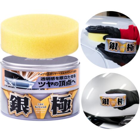 Cera para coche de brillo extremo La cera dura ligera Kiwami 200 g SOFT99 (1/5)
