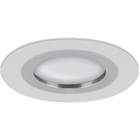 Foco de techo GU10 35W blanco cromado pluto C Ideus 04350 (1/2)