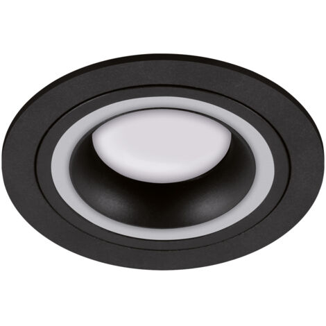 Foco empotrable fijo GU10 IP20 redondo negro indi Ideus 04105 (1/2)
