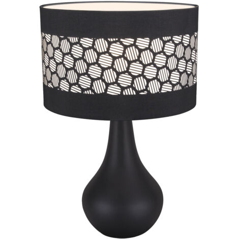 Lámpara de mesa negra de 40W Wanda E14 Ideus 03804 (1/2)