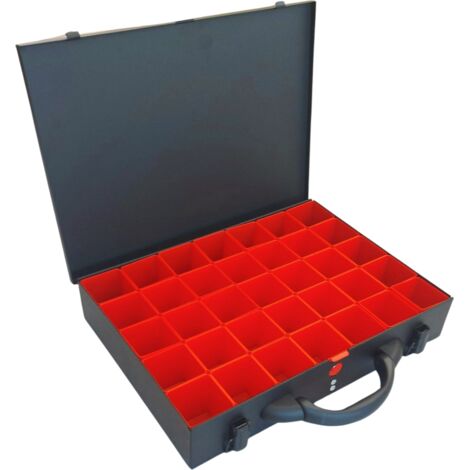 Caja metálica con 35 contenedores 390x280x70 mm (1/3)