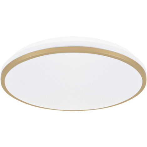 Lámpara de techo LED dorada 12W 4000K NW 1270lm Linus Ideus 04346 (1/2)