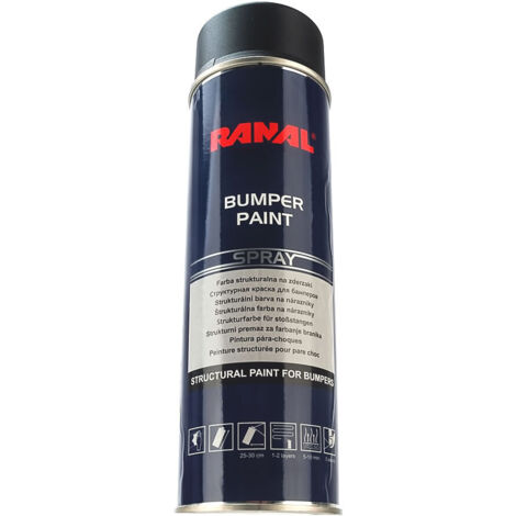 Pintura estructural negra RANAL para parachoques de plástico (1/3)