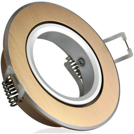 Marco redondo de aluminio EAST OPAL, oro cepillado - 301574 (1/4)