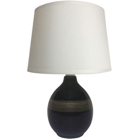Lámpara de mesa negra 40W Roma E14 Ideus 03206 (1/2)