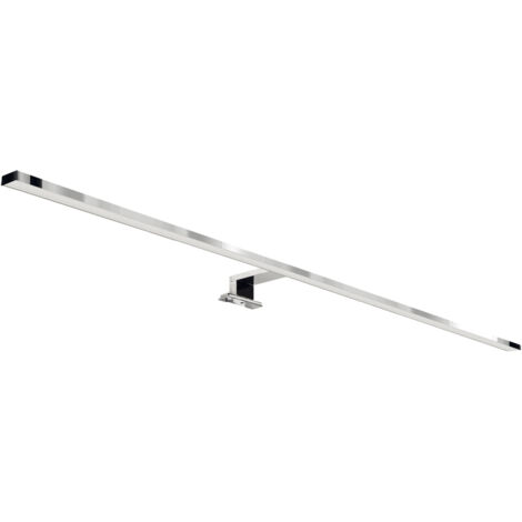 Aplique de pared para baño sobre el espejo, cromado, 90 cm, LED de 15 W, 4000 K, 968 lm, IP44, Roxana Ideus 03750 (1/2)