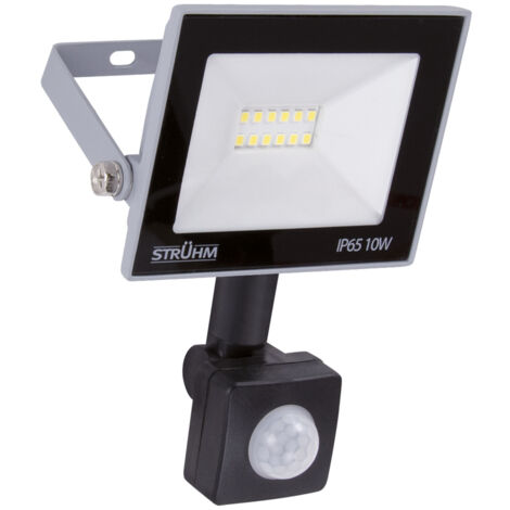 Foco LED con sensor de movimiento 10W 6500K 810lm IP65 kroma ideus 03773 (1/2)