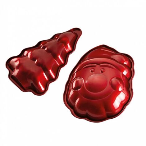 Juego de 2 moldes para galletas navideñas BERLINGER HAUS burdeos BH-6947 (1/3)