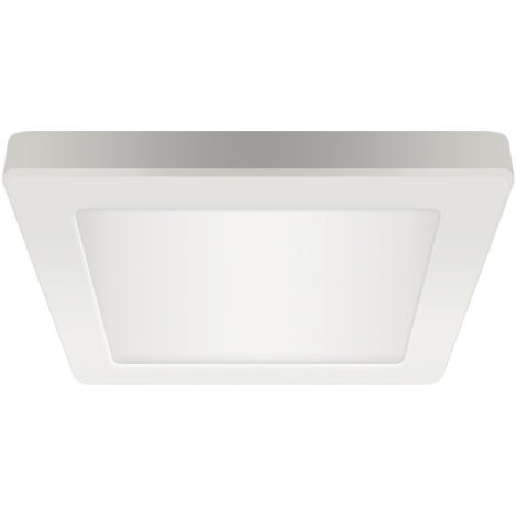 Lámpara de techo LED con color de luz ajustable, 12W, 1200lm, cuadrada, blanca, Olga Ideus 04061 (1/2)