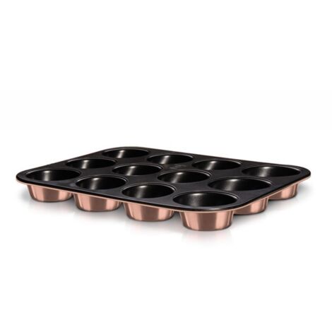 Molde para muffins x12 BERLINGER HAUS Metalizado Rosegold BH-6473 (1/3)