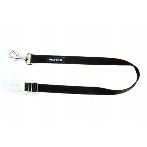 CINTURÓN DE COCHE PARA PERROS CALIDAD PULIDA NELSON-X METAL REFORZADO AJUSTABLE.