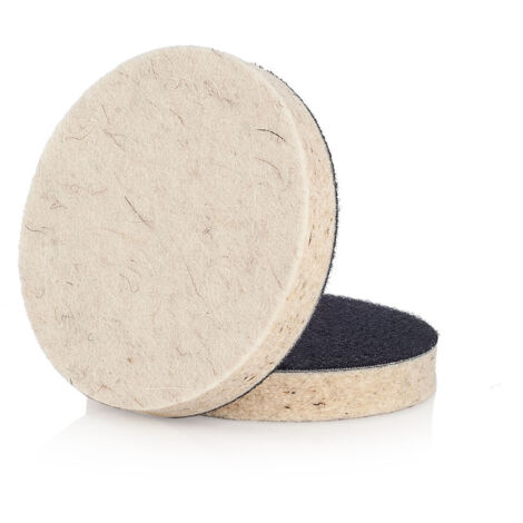 Rueda de pulido de fieltro natural con velcro para lámparas de 75 mm de ancho. (1/5)