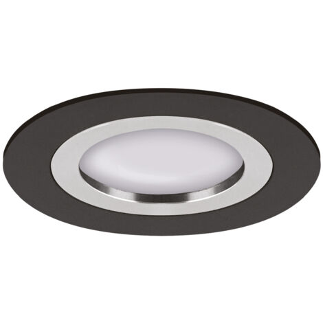 Foco de techo GU10 35W negro cromado pluto C Ideus 04351 (1/2)