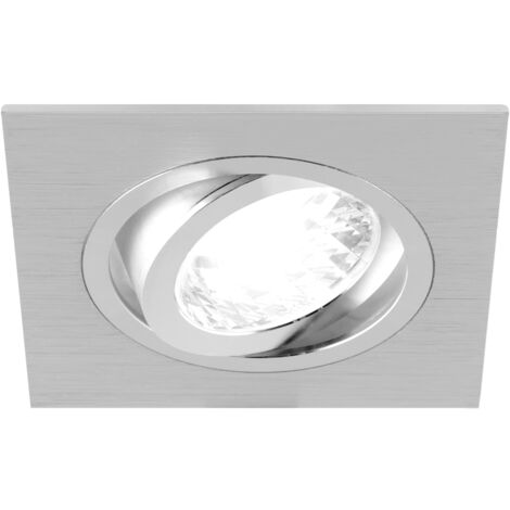Foco de techo plateado D 50W GU10 IP20 aluminio Ideus 03097 (1/2)