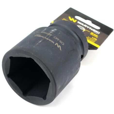 Vaso de impacto hexagonal de 1" de largo. 46 mm. CrMo. DIN 3129 Waryński (1/2)