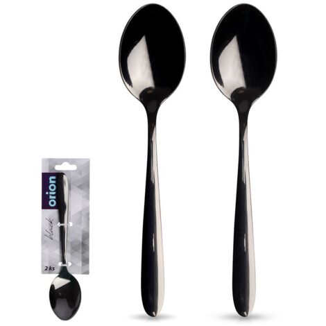 Cucharillas de té de acero negro NEGRO 2 piezas. (1/5)