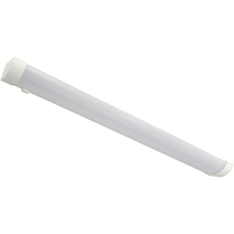 Lámpara de pared para baño sobre el espejo, blanca, 60 cm, 15 W LED, 4000 K, 1370 lm, IP44, Dyzma Ideus 03718 (1/2)