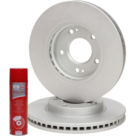 DISCOS DE FRENO ""MS"" RECUBIERTOS 2 PIEZAS DELANTERO IZQUIERDO/DERECHO HYUNDAI HIGHWAY, SANTA FÉ I, TRAJET 2.0-2.7 03.00-07. (1/4)