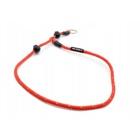 COLLAR REFLECTANTE DE MEDIO ESTRANGULAMIENTO CON CUERDA, 60 CM DE LARGO NELSON-X MEDIO ESTRANGULAMIENTO (1/5)