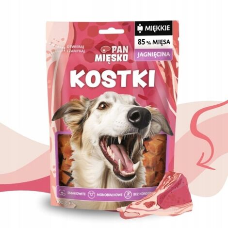 Mr. Meat Deliciosas golosinas suaves y carnosas para perros HUESOS DE CORDERO 100 g