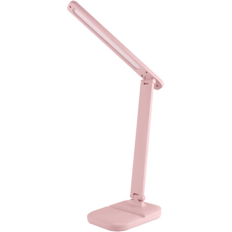 Lámpara de escritorio LED de 5W con regulador de intensidad e interruptor táctil, color rosa, ZET Ideus 04224 (1/2)