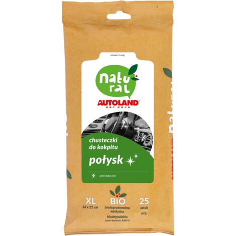 Toallitas limpiadoras Autoland Natural para cabina, acabado brillante (25 unidades) (12) (1/4)