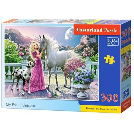 Rompecabezas Castorland de 300 piezas "Mi amigo el unicornio ...
