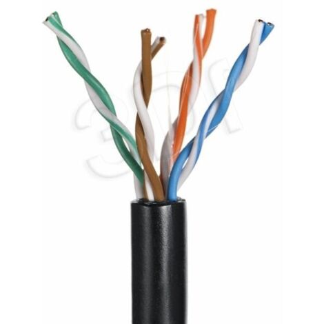Cable seco para exteriores Q-LANTEC UTP 4PR cat.5e PVC 305m (1/2)
