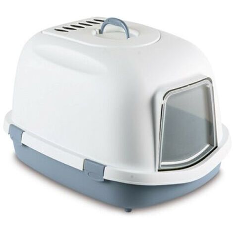 ZOLUX JUMBO Inodoro con filtro - Arenero para gatos grandes - Azul (1/3)