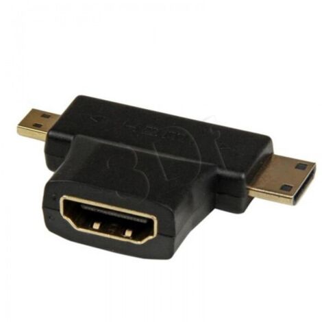 Adaptador Akyga AK-AD-23 HDMI/F - miniHDMI/M - microHDMI/M (1/3)