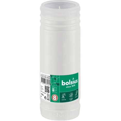 Vela De Tumba Blanca HScandle 170h (7 Días) – Luz Eterna De Respeto Para Cementerio, 26cm
