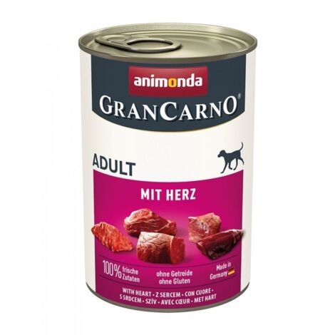 Alimento húmedo para perros ANIMONDA Grancarno Adulto HEARTS, lata de 24 x 400 g