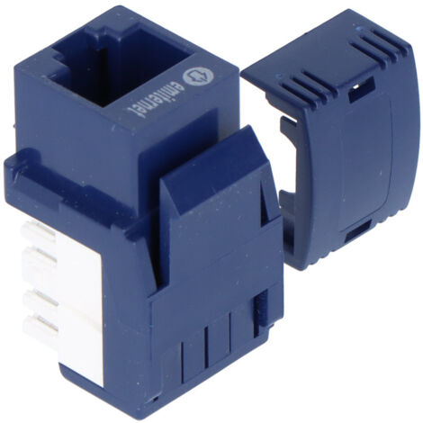 Conector UTP RJ 45 cat. 5e keystone azul