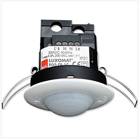 Sensor de presencia empotrado PD3-1C-FC, 360°, alcance hasta 10 m