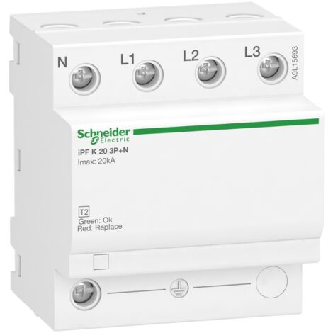 IPF40 PARARRAYOS T2 C 3P+N 4M 15/40KA 1.5 TT, TNS ACTI 9 A9L15688
