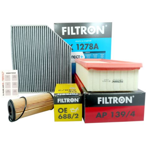 3 x Filtros Filtron Audi OE 688/2 AP 139/4 K 1278A (1/4)