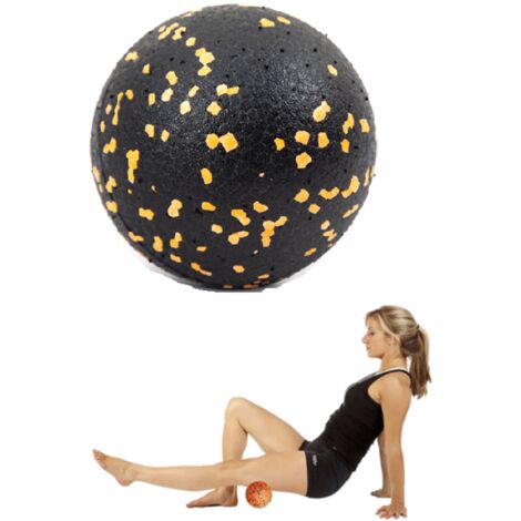 AQUA-SPORT POWERSTRECH PELOTA EPP DE 8 CM RODILLO NEGRO-NARANJA AS06142 (1/3)