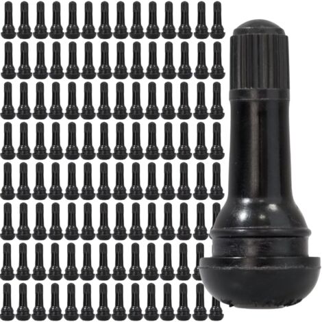 VÁLVULA TR413 PARA RUEDAS SIN CÁMARA, 100 PIEZAS, RUEDAS DE CAUCHO PARA COCHE (1/5)