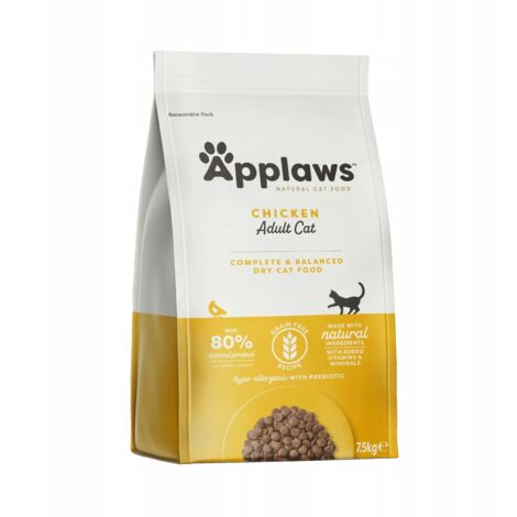 Alimento seco para gatos APPLAWS sabor pollo - Pollo 7,5 kg (1/2)
