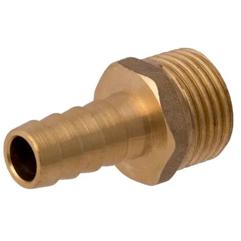 Conector de latón Idmar GZ de 3/4", racor para manguera de 14 mm (1/2)