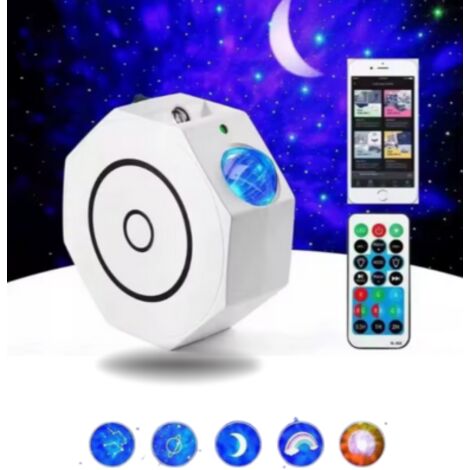 Proyector de estrellas octogonal con luz nocturna para dormitorio infantil, idea de regalo para la decoración del hogar. (1/5)