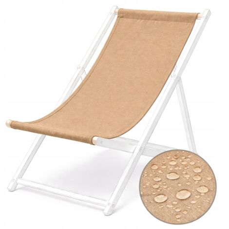 Asiento de repuesto para la tumbona de jardín/playa OXFORD, impermeable, color beige.