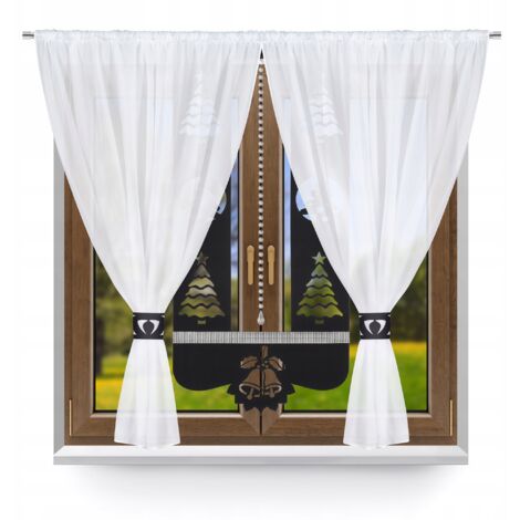 Cortina moderna R2, juego navideño, panel decorativo glamuroso para árbol de Navidad 400x145 (1/5)