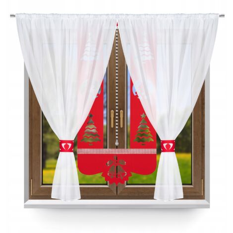 Cortina moderna R2, juego navideño, panel decorativo glamuroso para árbol de Navidad 300x150 (1/5)