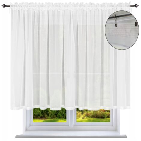 Cortina recta con ribete de 500x140 cm para una habitación, cortinas lisas, selección clásica. (1/5)