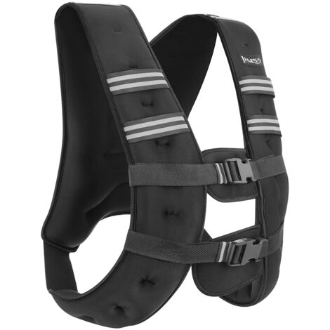 HMS Fitness KTO05 chaleco con pesas 5 kg Neopreno, Arena Negro (1/5)