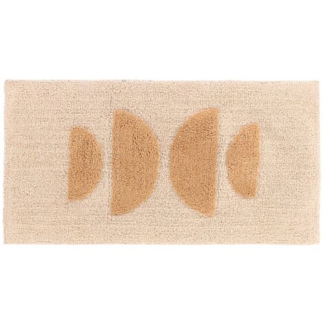 Alfombra de algodón lisa 45x90cm - beige - Tendance (1/2)