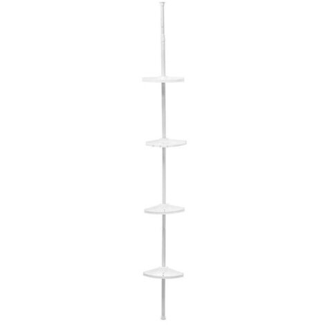 Columna telescópica tubo metálico + 3 estantes ps - blanco - Tendance (1/3)