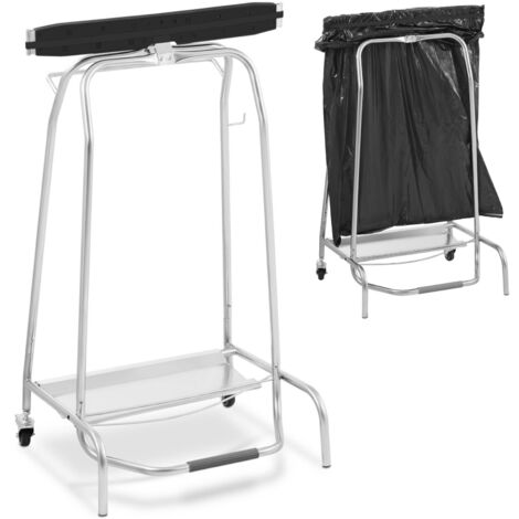 Soporte para bolsas de basura con pedal, de acero. (1/5)
